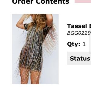 Nasty Gal beaded dress